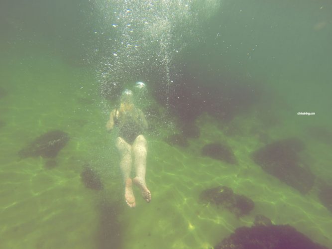 Mansions, Islands and Swimming under the waves, Block Island, RI